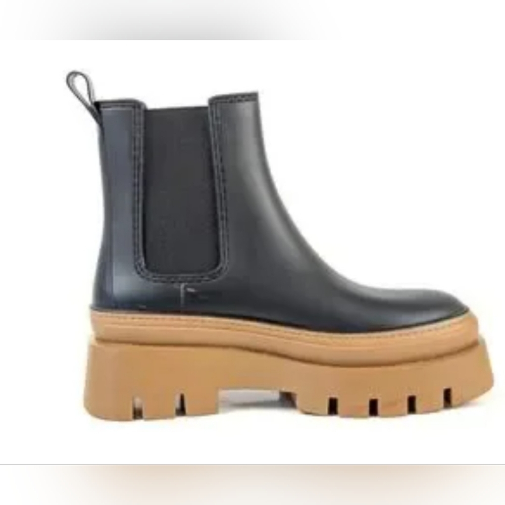 NEW Jeffrey Campbell Rain Storm Platform Chelsea Boots Waterproof